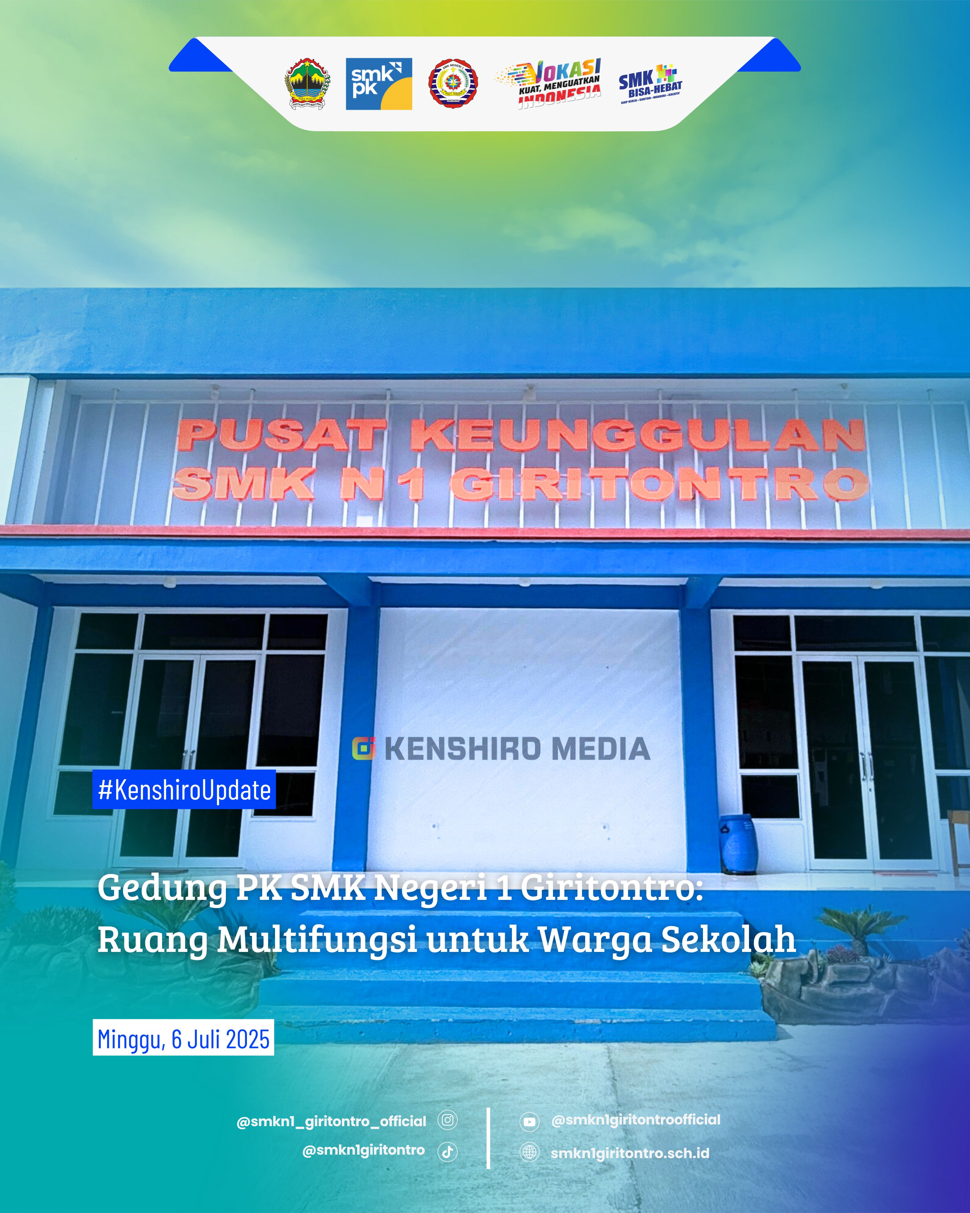 Gedung PK SMK Negeri 1 Giritontro: Ruang Multifungsi untuk Warga Sekolah