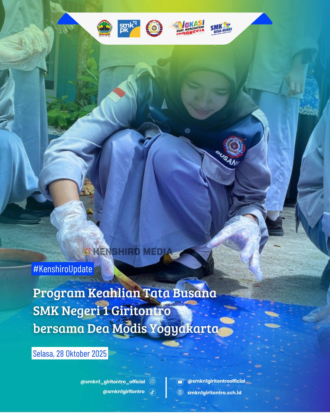 Program Keahlian Tata Busana SMK Negeri 1 Giritontro bersama Dea Modis Yogyakarta