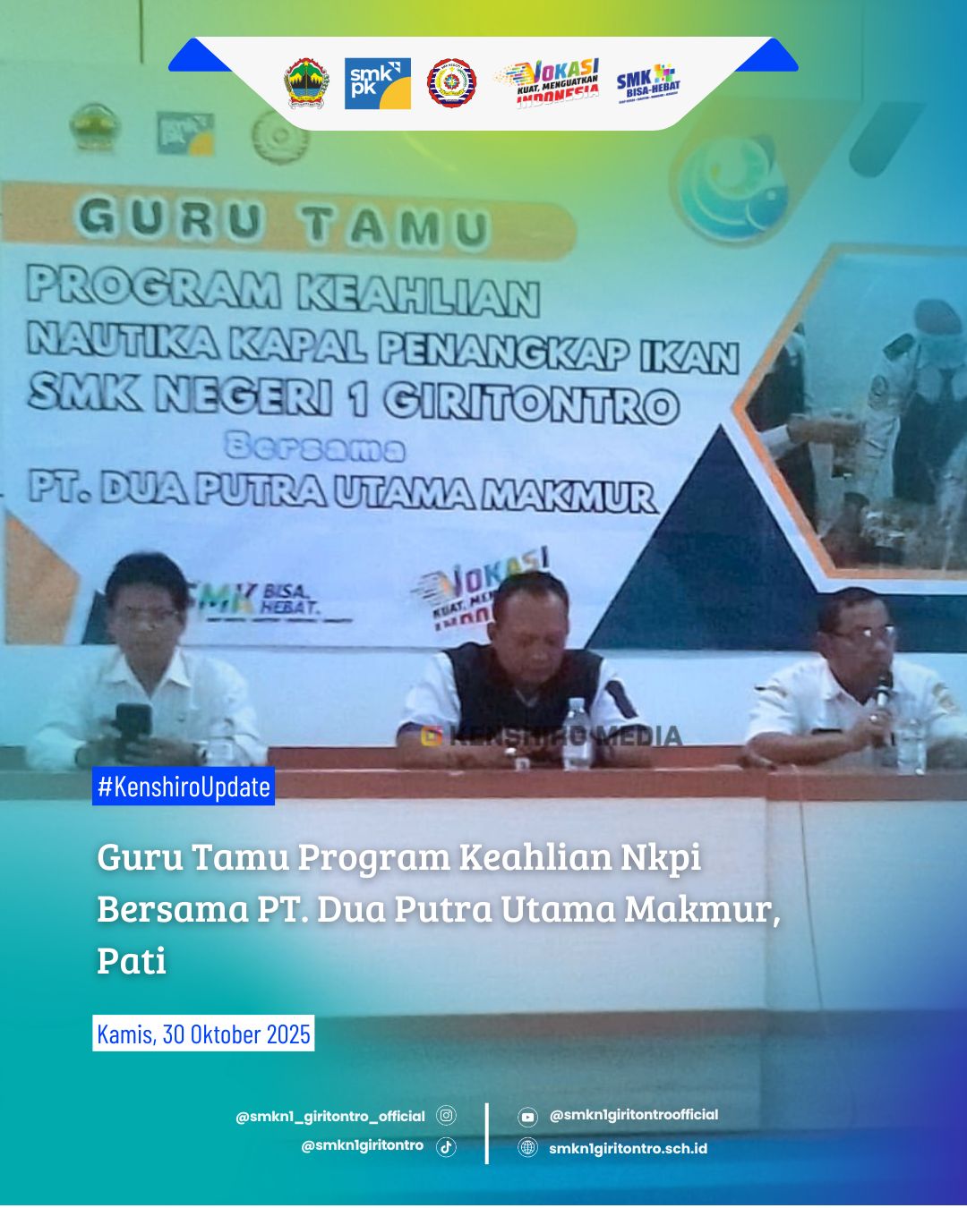 Guru Tamu Program Keahlian NKPI Bersama PT. Dua Putra Utama Makmur, Pati