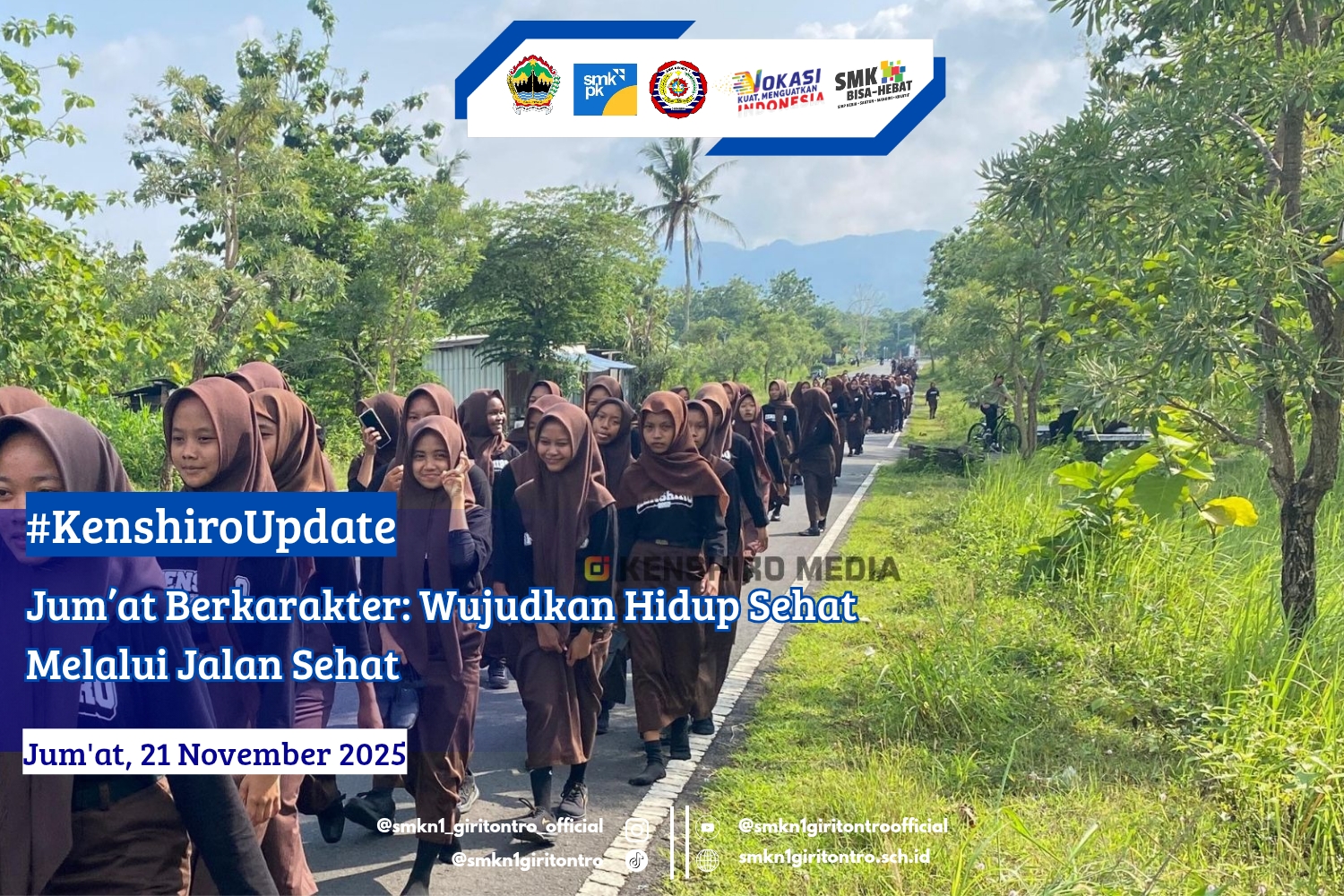 Jum’at Berkarakter: Wujudkan Hidup Sehat Melalui Jalan Sehat