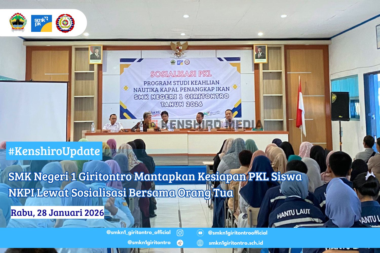 SMK Negeri 1 Giritontro Mantapkan Kesiapan PKL Siswa NKPI Lewat Sosialisasi Bersama Orang Tua