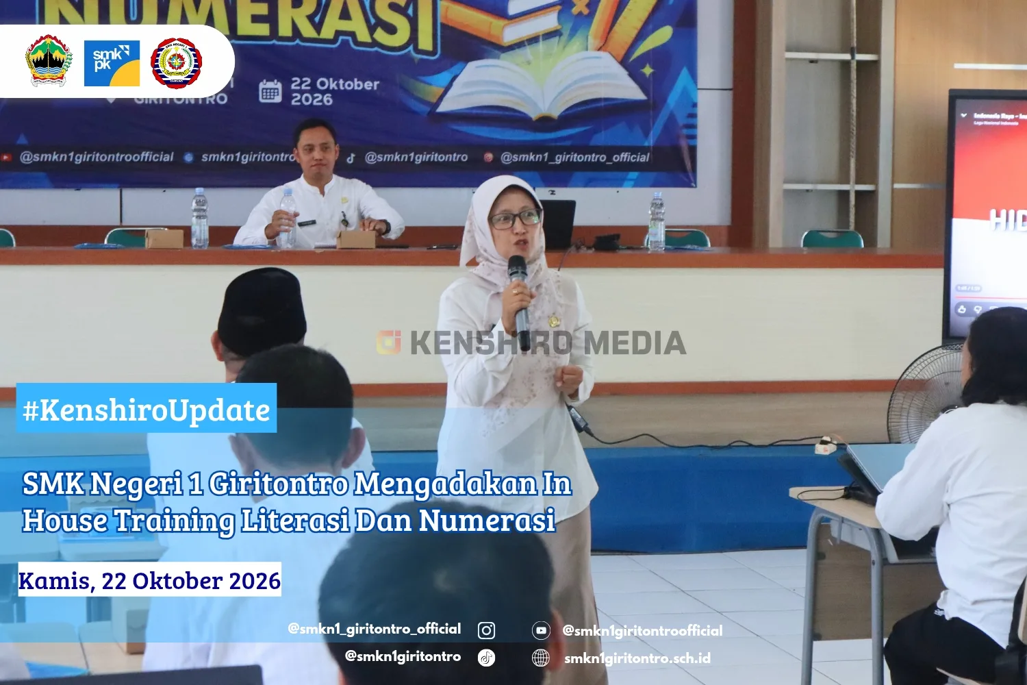 SMK Negeri 1 Giritontro Mengadakan In House Training Literasi dan Numerasi