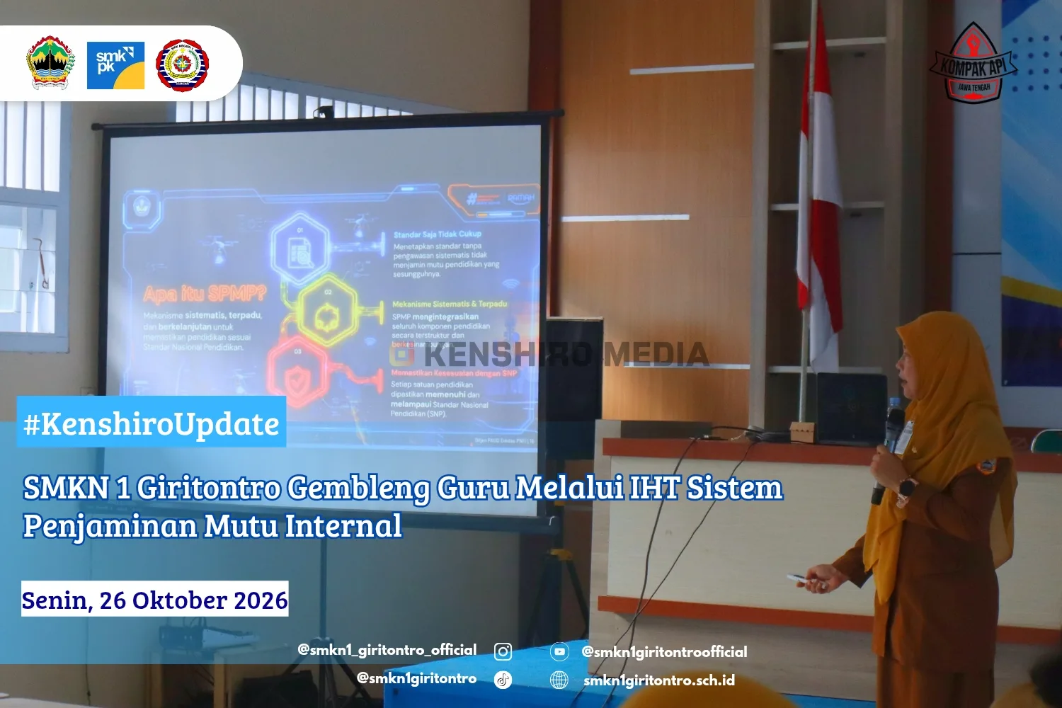 SMKN 1 Giritontro Gembleng Guru Melalui IHT Sistem Penjaminan Mutu Internal